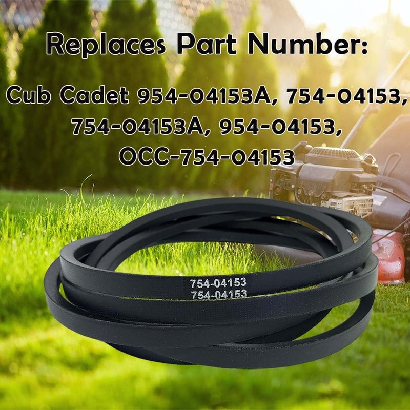 CTPOWER Replaces Mower Deck Belt 754-04153 for Cub Cadet LT1045 LT1046 954-04153A 754-04153A 954-04153 OCC-754-04153 i1046 Z-Force S46 46 Inch Decks/Aramid Cord / 122.00 inches - Image 4